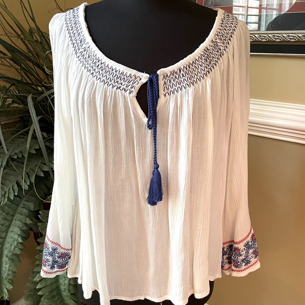 NWT Joe & Elle Peasant Top - Sz M